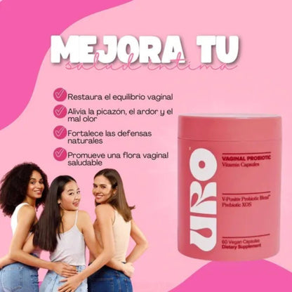 Dile adiós al mal olor, al flujo extraño, ardor y picazón en tu zona intima con nuestros probióticos URO, el mejor aliado para las mujeres, el ORIGINAL, no te dejes engañar lo barato sale caro